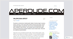 Desktop Screenshot of aperdude.com