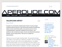 Tablet Screenshot of aperdude.com